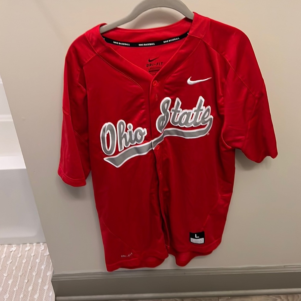 Ohio State Mens Baseball Jersey Size Large